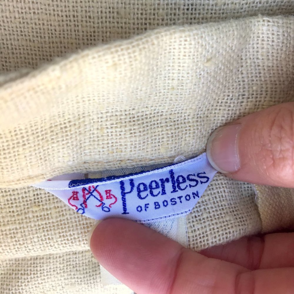 vtg Linen A-line skirt - Picture 14 of 14